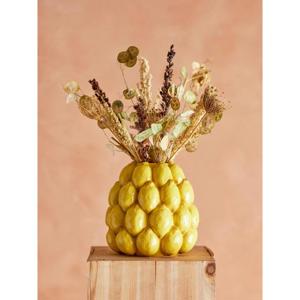 Bloomingville Limone Stoneware Vase Yellow